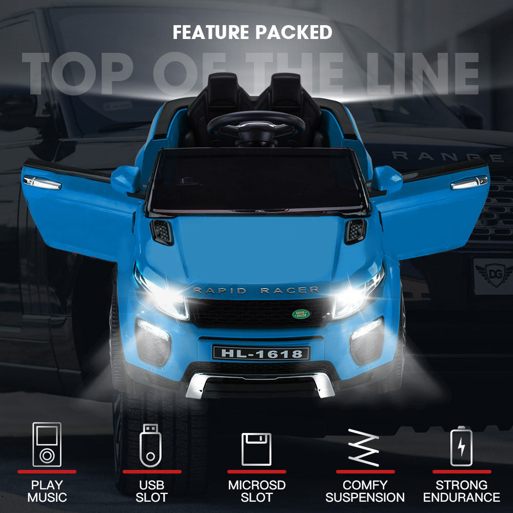 ROVO KIDS Ride-On Car Electric Battery Childrens Toy Powered w/ Remote 12V Blue Secondary image