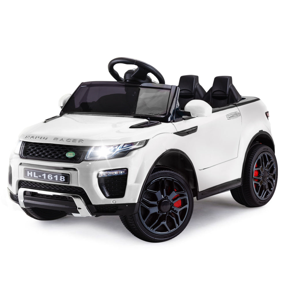 ROVO KIDS Ride-On Car Children Electric Toy w/ Remote Control White 12V Main image