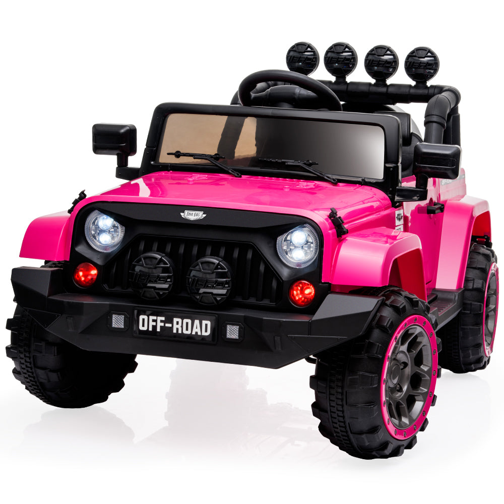 ROVO KIDS Electric Ride On Car 12V 4WD Jeep Inspired Girls Toy Battery Girls Main image