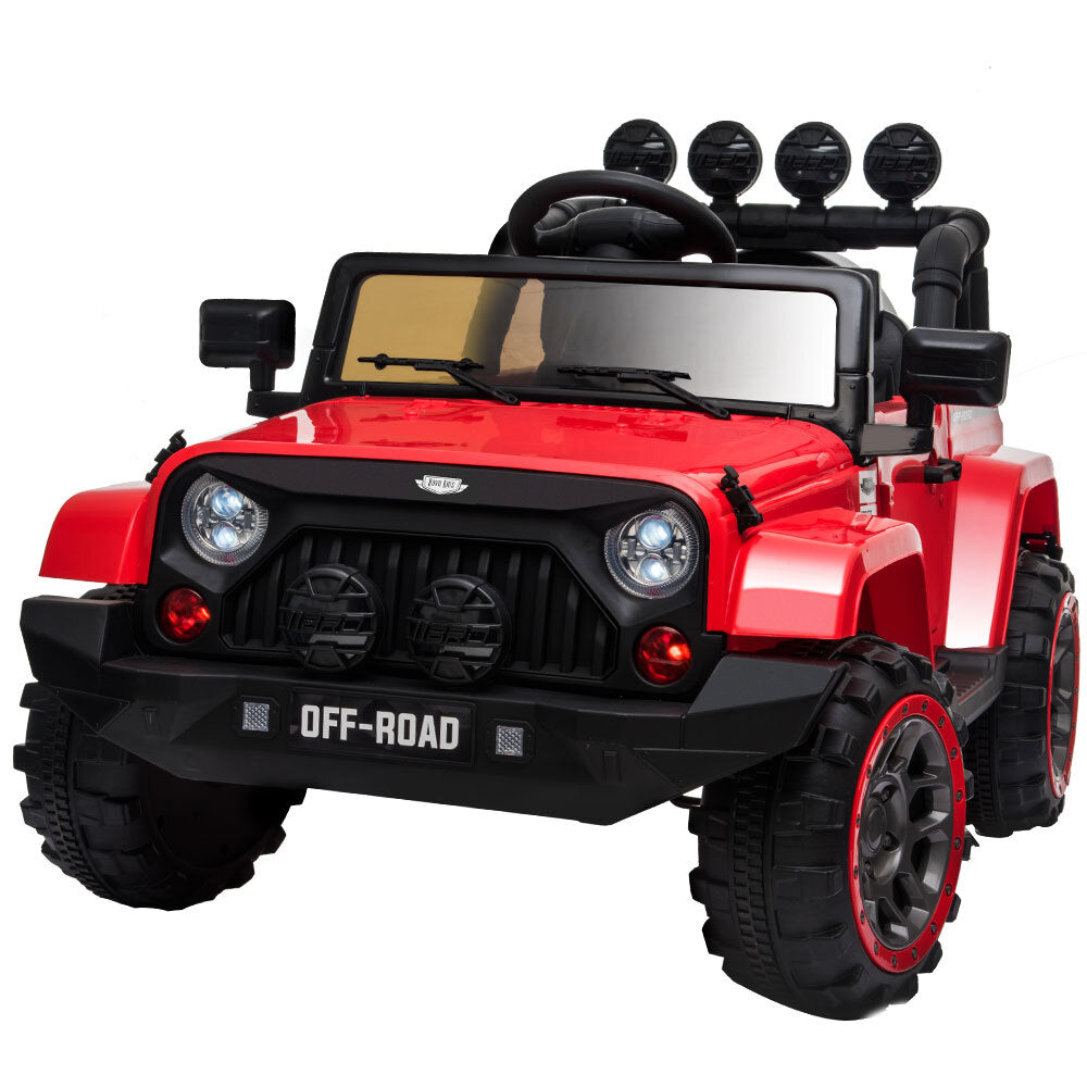 ROVO KIDS Electric Ride On 12V 4WD Jeep Inspired  Car Boys Toy Battery Red Main image