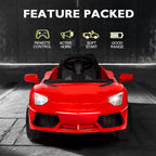 ROVO KIDS Ride-On Car LAMBORGHINI Inspired - Electric Toy Battery Remote Red