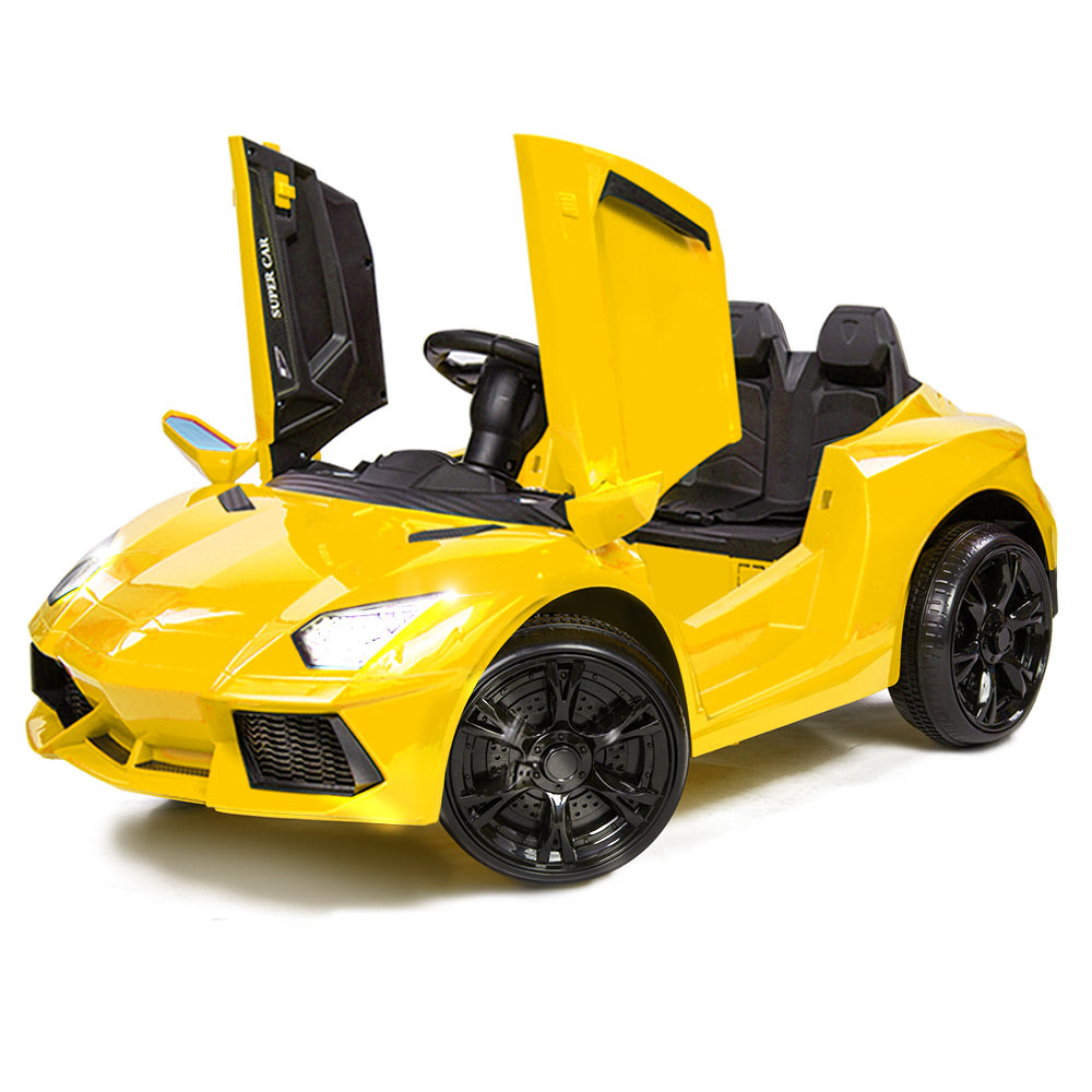ROVO KIDS Ride-On Car LAMBORGHINI Inspired - Electric Battery Remote Yellow Main image