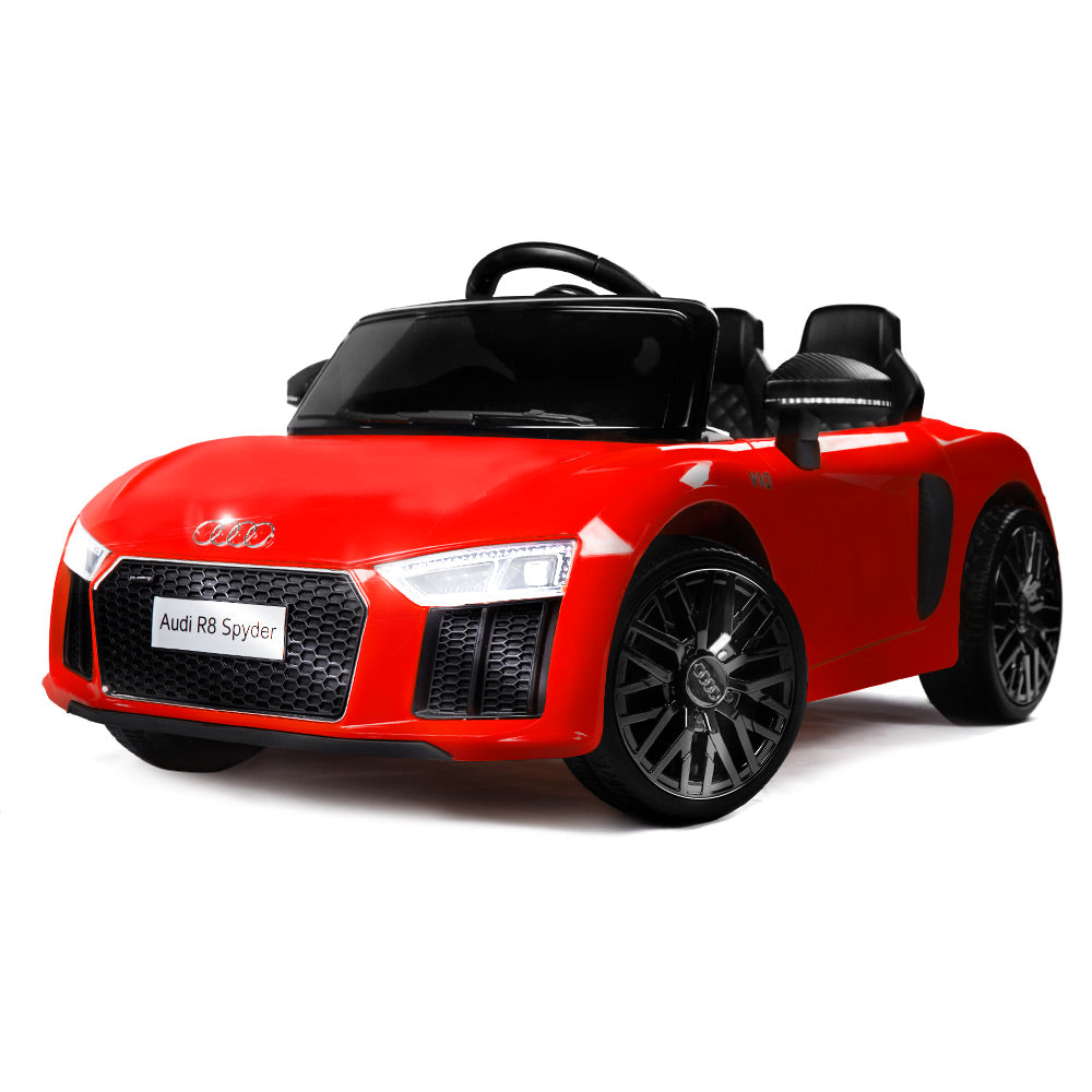 Rovo Kids Kids Ride-On Car Licensed AUDI R8 SPYDER Battery Electric Toy Remote 12V Red Main image