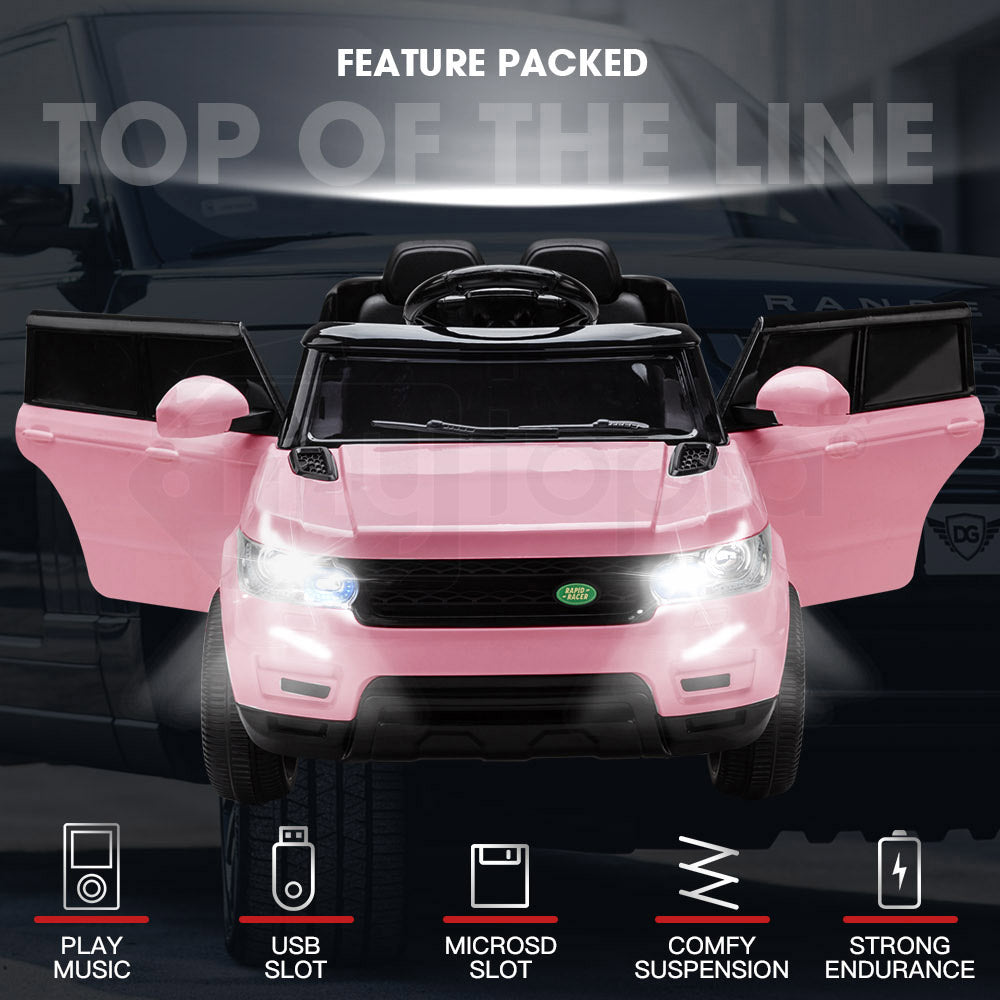 ROVO KIDS Ride-On Car Electric Battery Childrens Toy Powered w/ Remote 12V Pink Secondary image