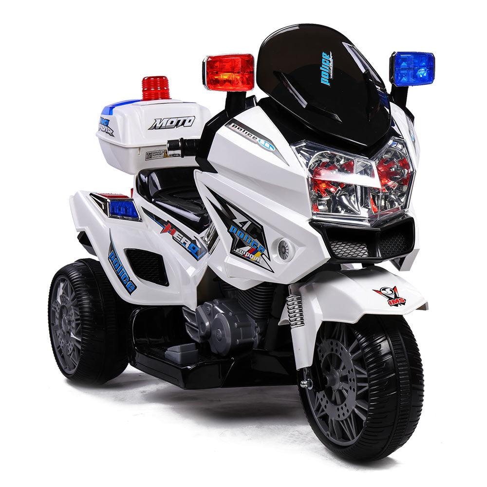 ROVO KIDS Electric Ride-On Patrol Motorbike S1K-Inspired Battery Police Toy Bike Main image
