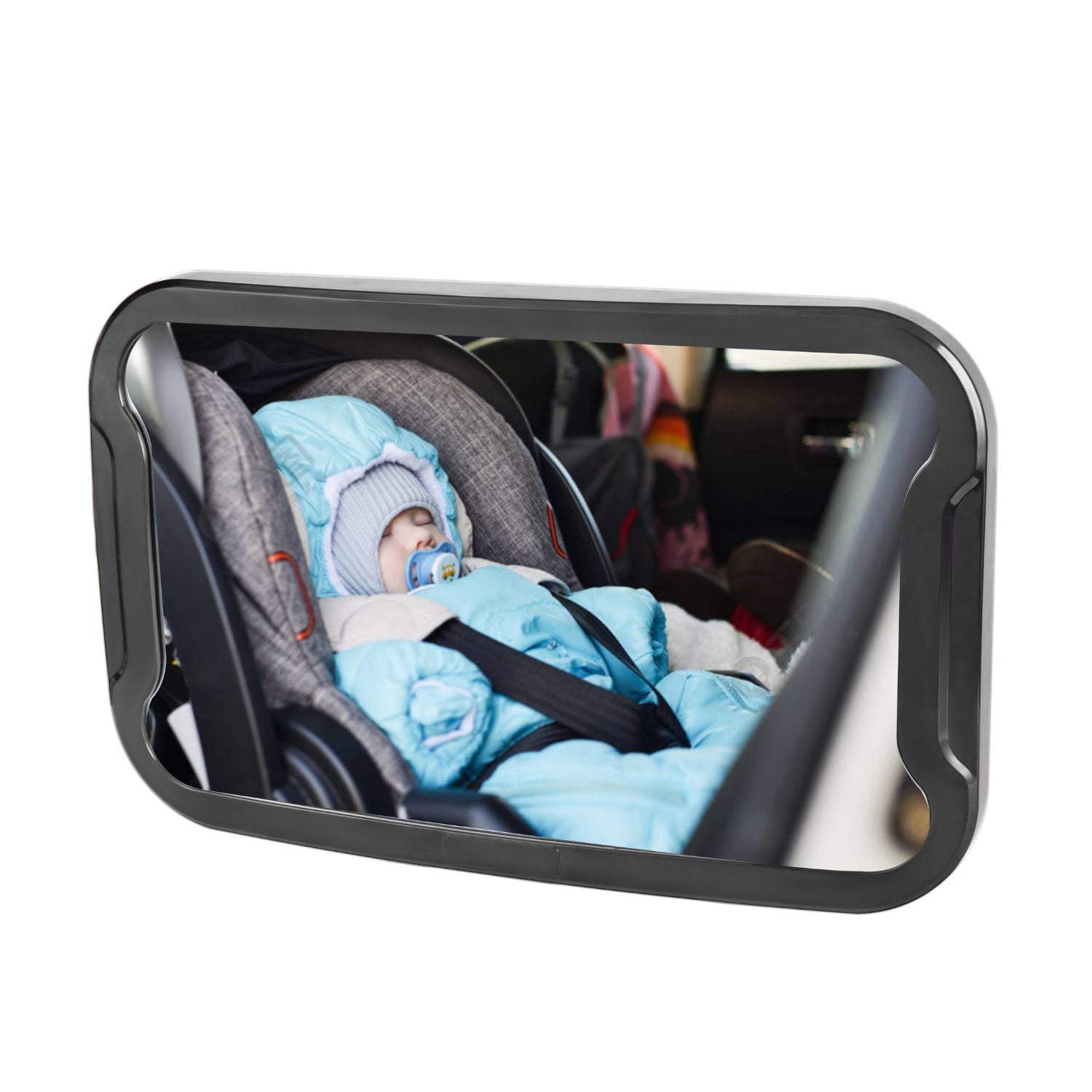 GOMINIMO Baby Infant Back View Facing Car Safety Mirror for Back Seat Black Main image