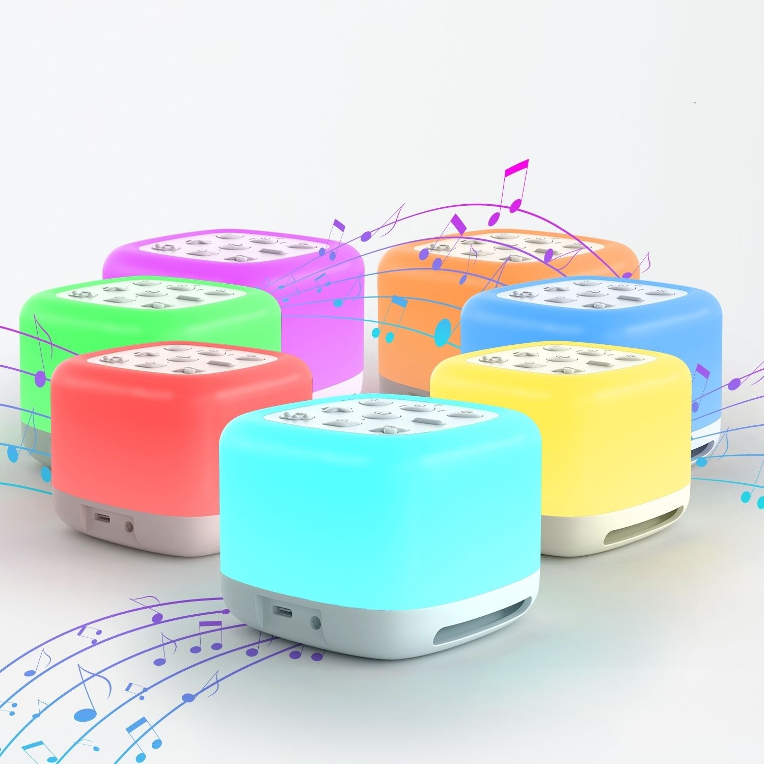 GOMINIMO White Noise Machine with Night Light and 40 Soothing Sounds for Sleeping (White) Main image