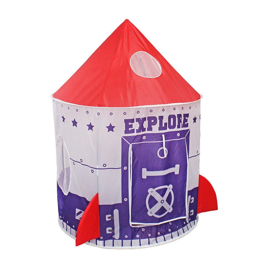 GOMINIMO Kids spaceship Tent (Purple and Red) Main image