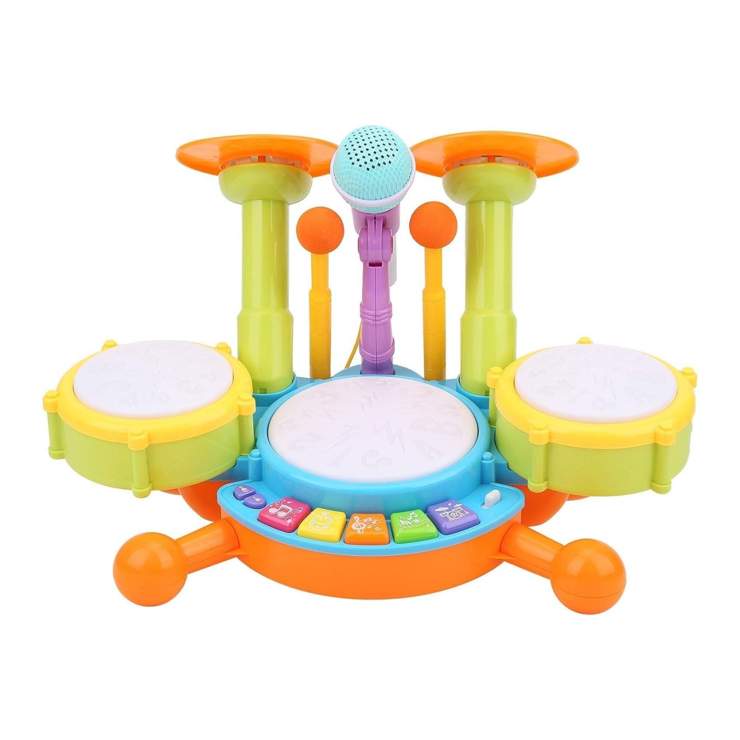 GOMINIMO Kids Toy Musical Drum Set Basic Version (Green) Main image