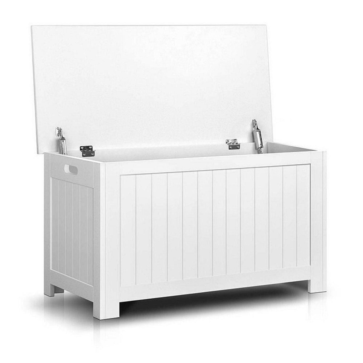 GOMINIMO Kids Toy Storage Box with Lid and Air Gap Handle (White) Main image