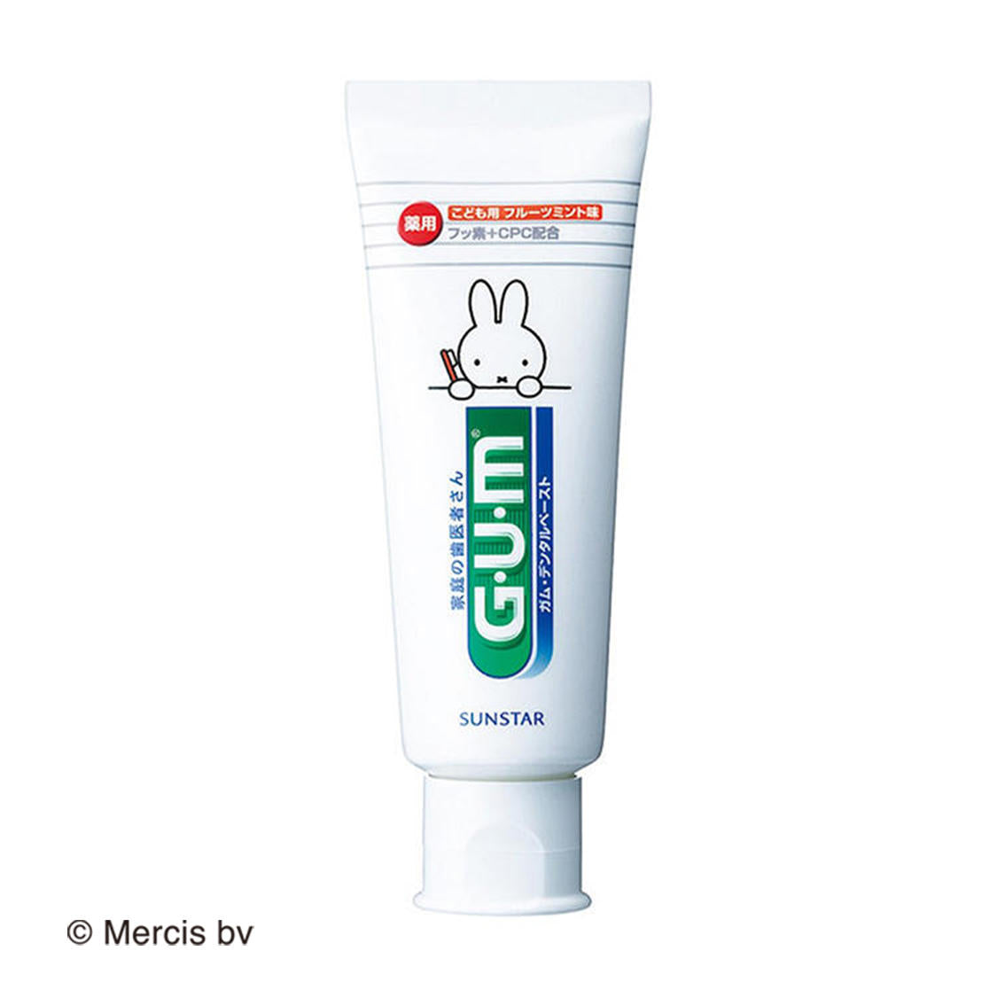 [6-PACK] G.U.M Miffy Children's Toothpaste Fluoride-containing Anti-Cavity Mouth Guard for Teeth Changing Period Special for 6 years and above 70g Main image