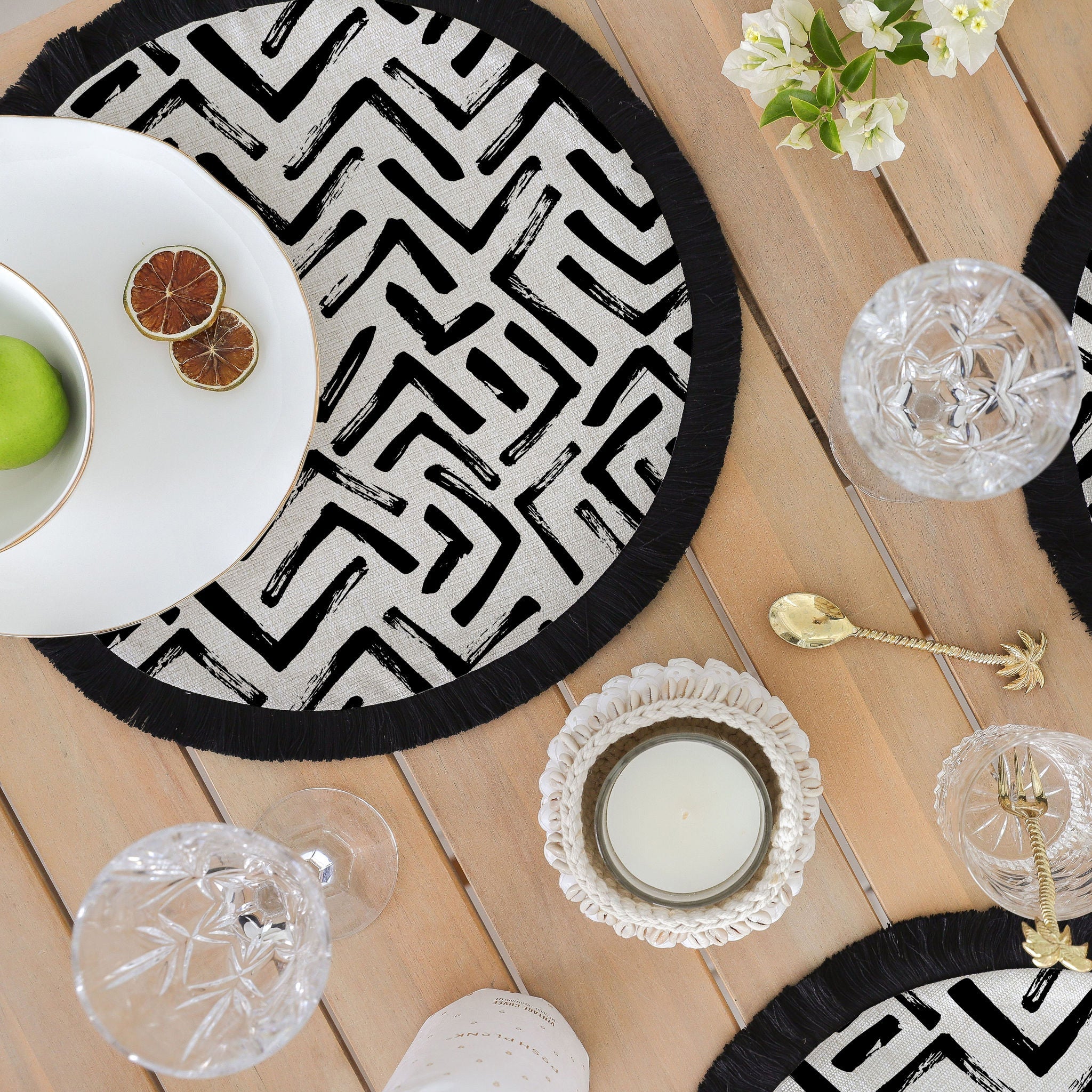 Round Placemat-Tribal-40cm Secondary image