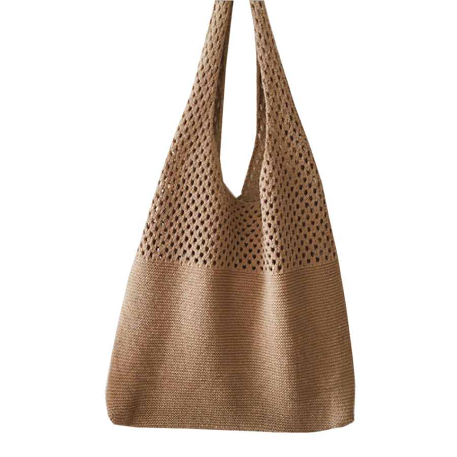 Boho Retro Shopping Bag-Latte Main image
