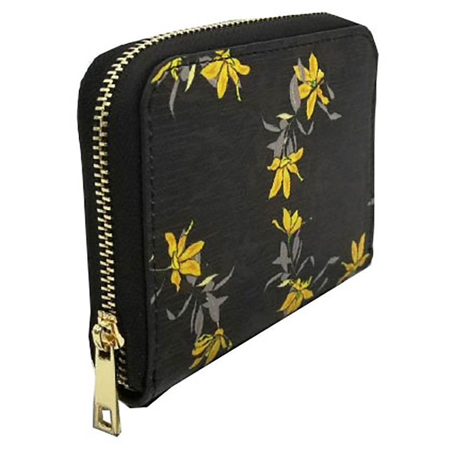 Small Zip Wallet-Midnight Garden Main image