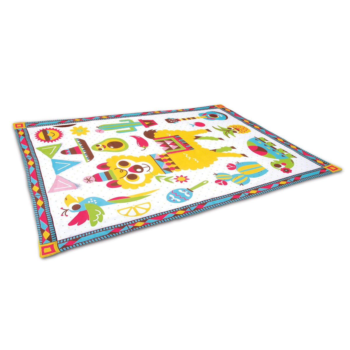 Yookidoo Fiesta Kids Baby Activity Playmat To Bag With Musical Rattle Padded Main image