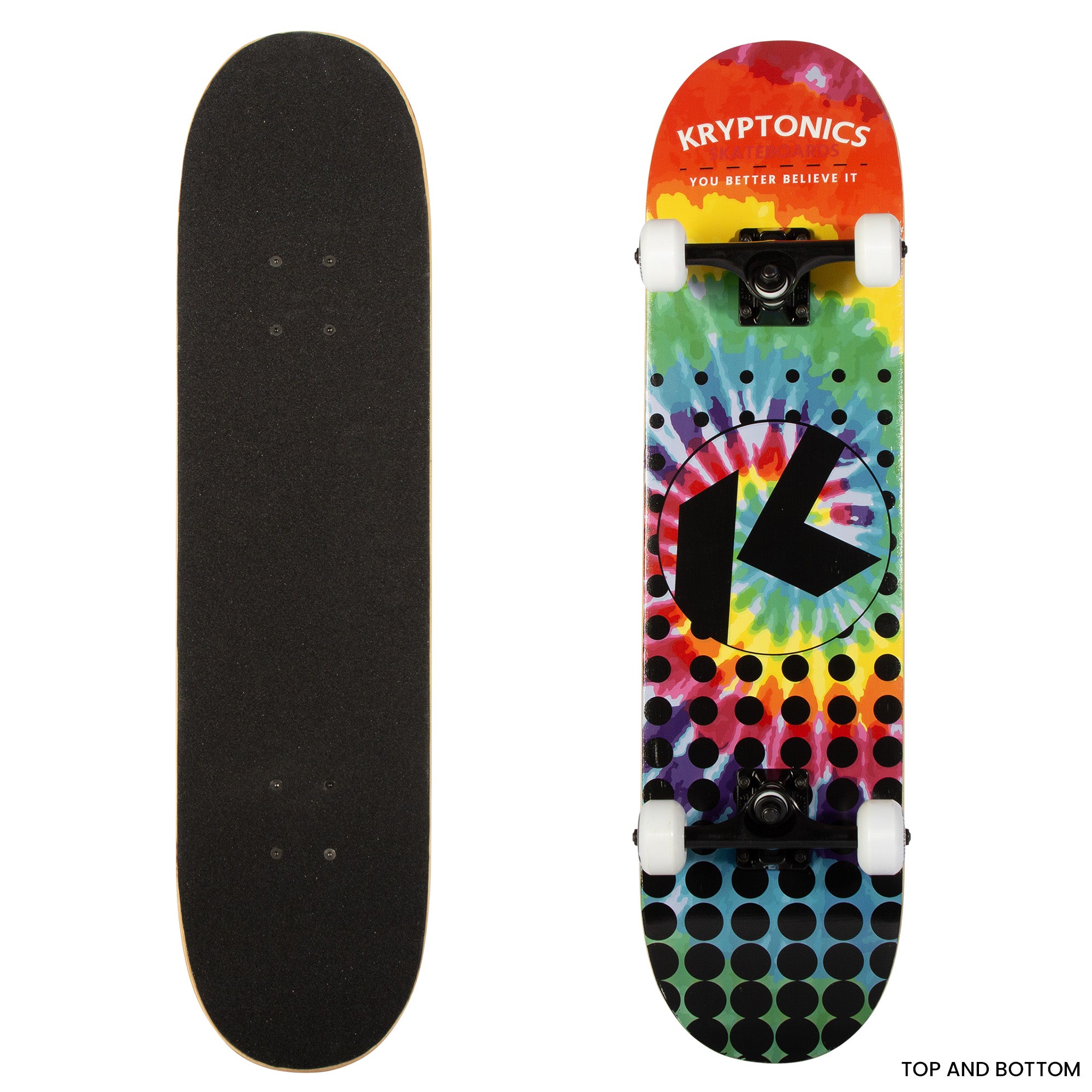 Kryptonics 31-inch Star Series Complete Skateboard Rainbow Dot Secondary image