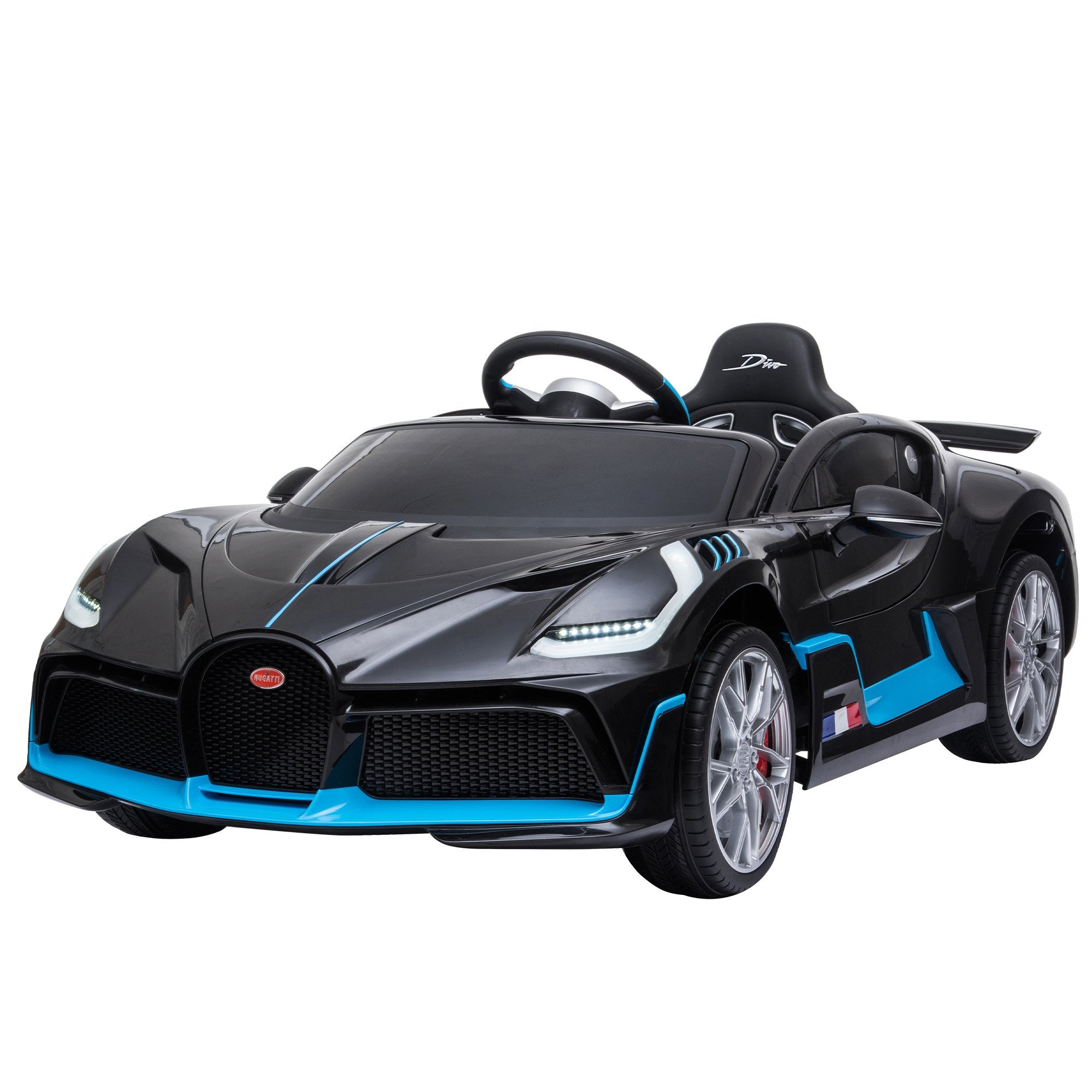 Kahuna Licensed Bugatti Divo Kids Electric Ride On Car - Black Main image