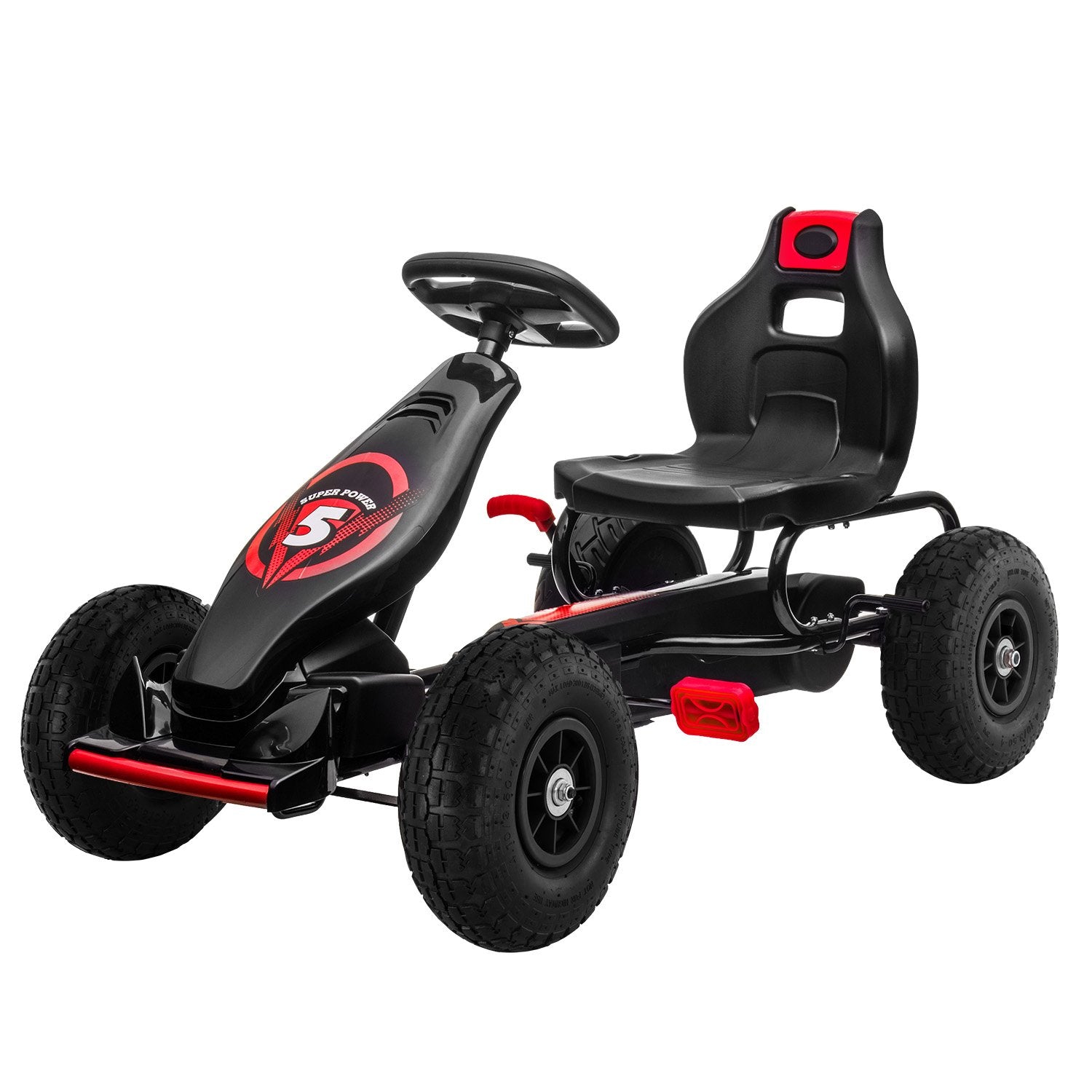Kahuna G18 Kids Ride On Pedal Powered Go Kart Racing Style - Red Main image