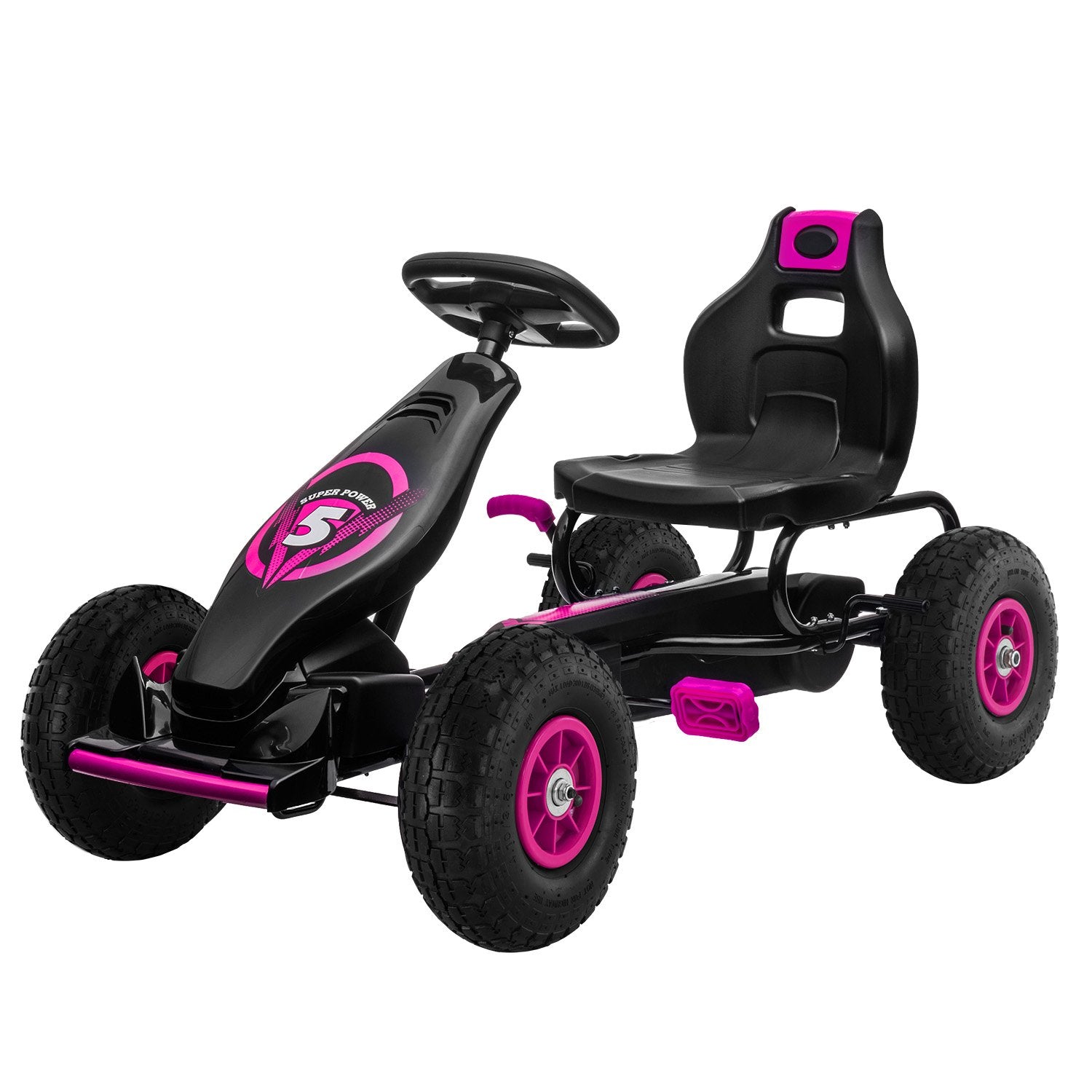 Kahuna G18 Kids Ride On Pedal Go Kart - Rose Pink Main image