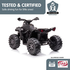 Kahuna GTS99 Kids Electric Ride On Quad Bike Toy ATV 50W - Black