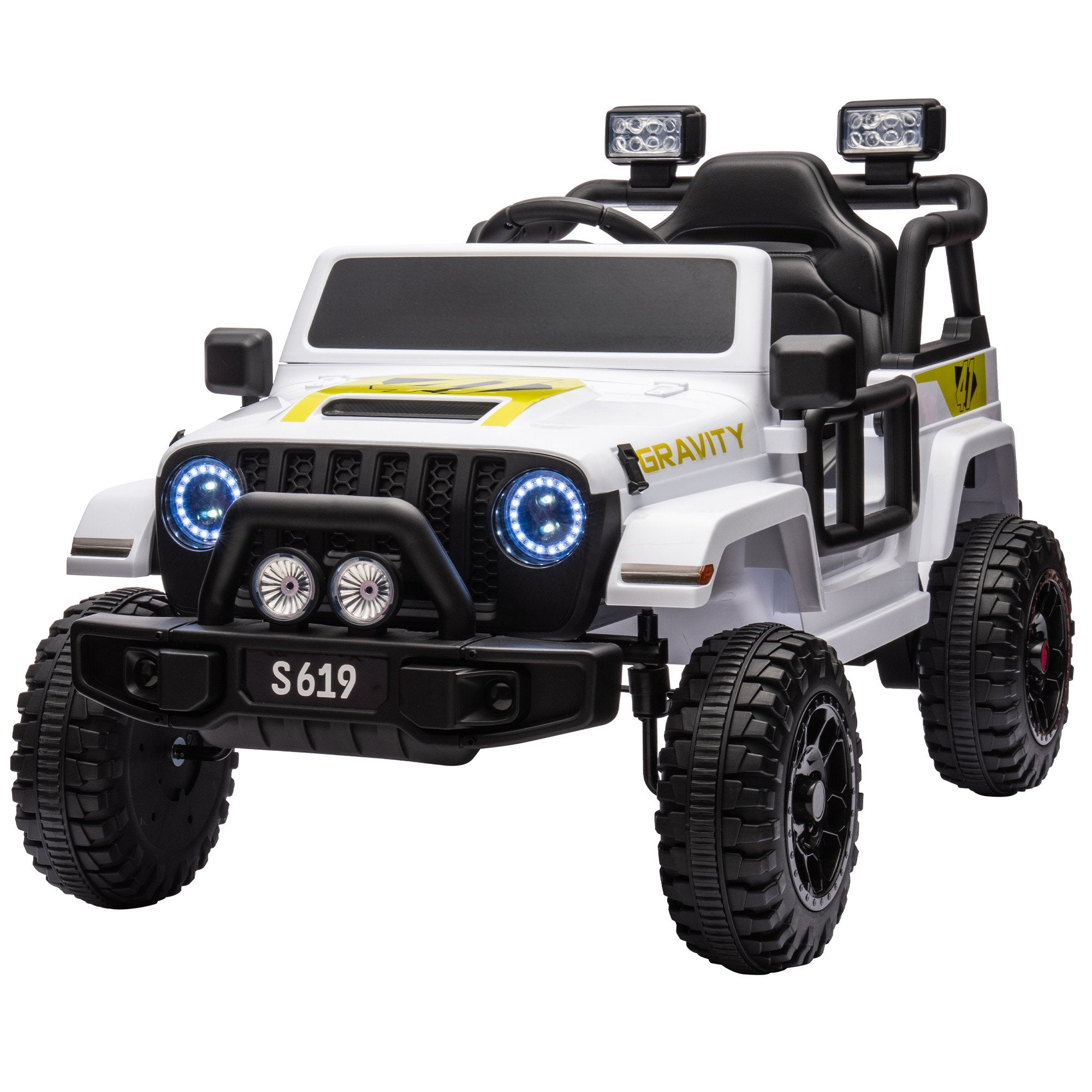 Kahuna S619 Gravity Kids Electric Ride On Car - White Main image