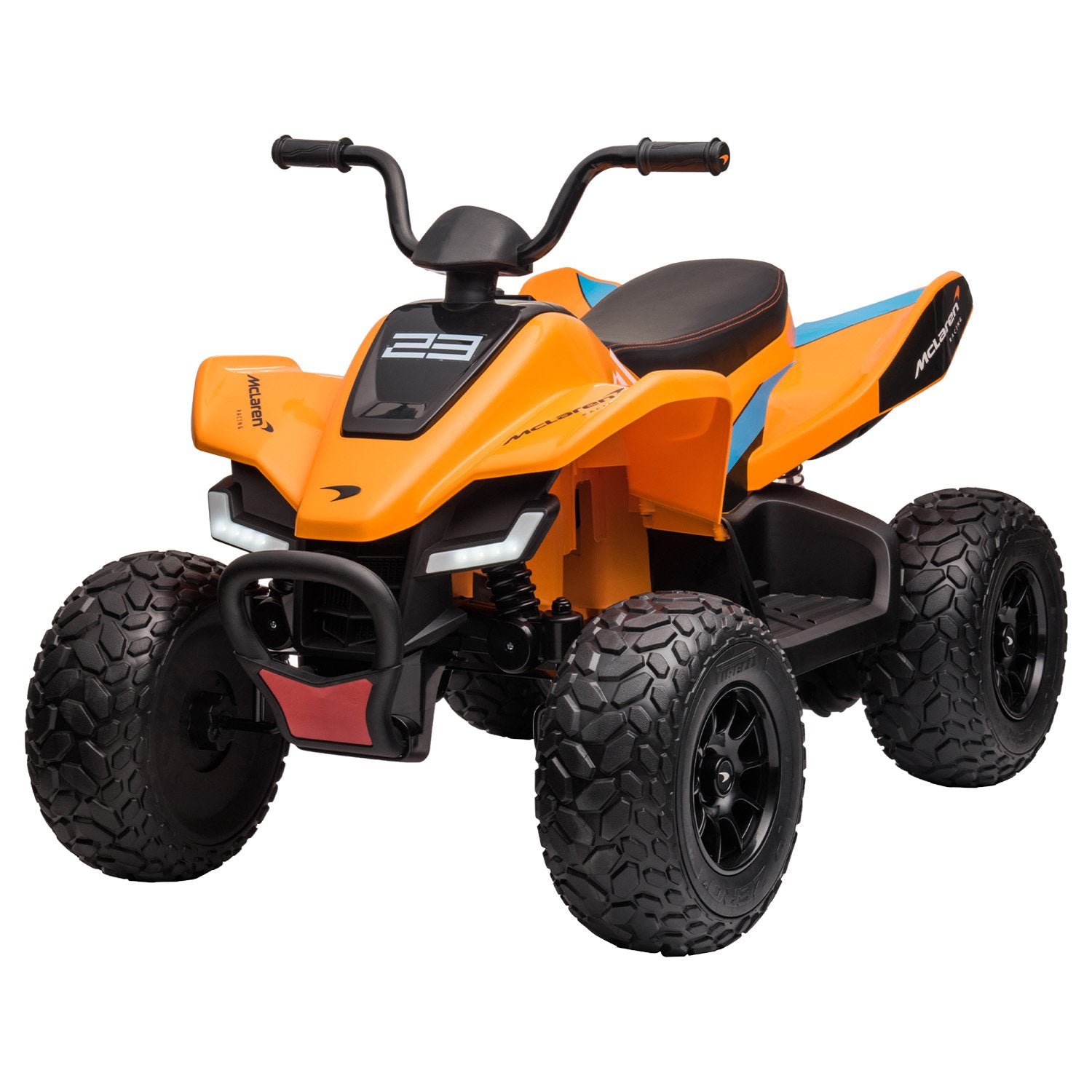 Kahuna Licensed MCL35 McLaren Kids Toy Ride On Electric Quad Bike - Orange Main image