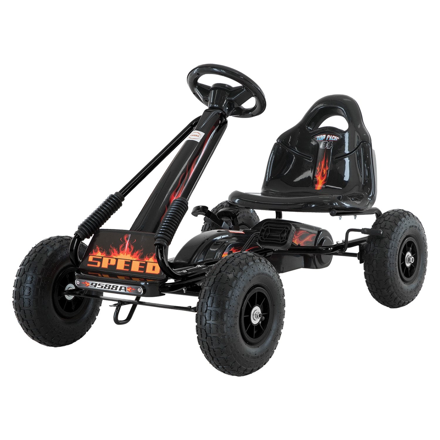 Kahuna G95 Kids Ride On Pedal-Powered Go Kart - Black Main image