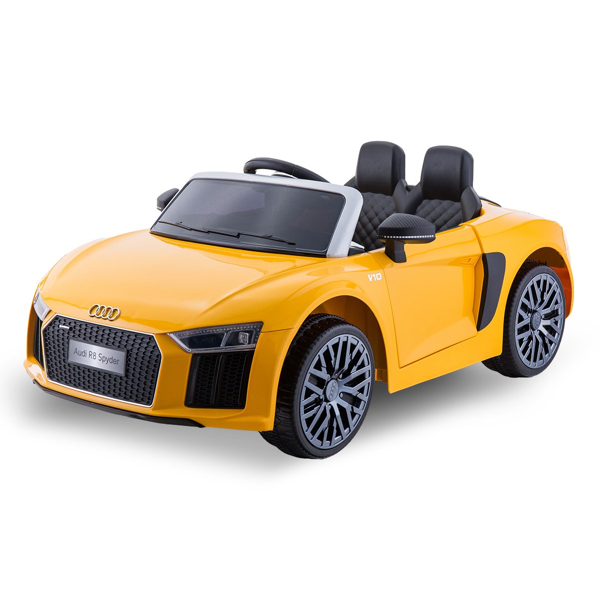 Kahuna R8 Spyder Audi Licensed Kids Electric Ride On Car Remote Control - Yellow Main image