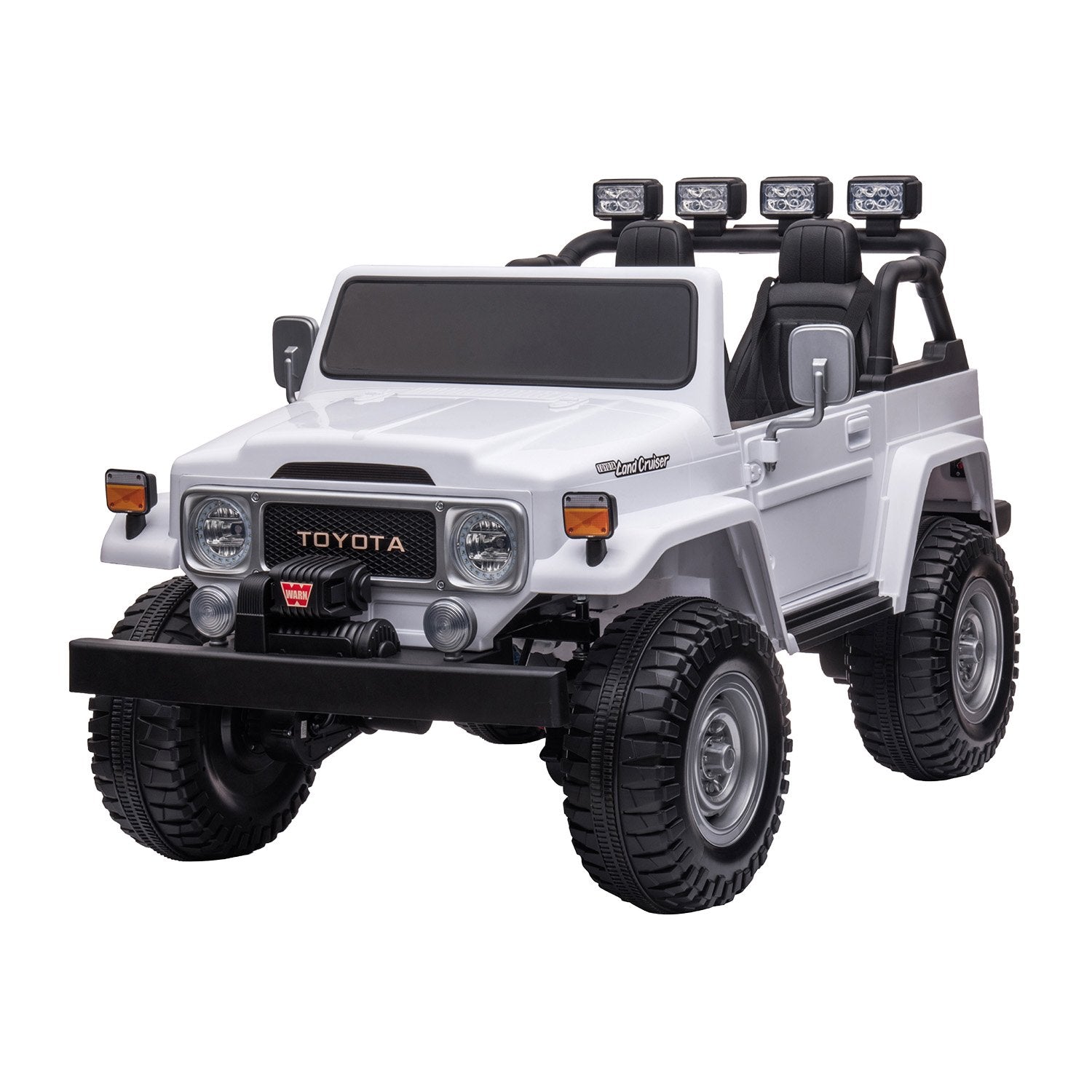 Kahuna Licensed Toyota FJ-40 Kids Ride On Electric Toy Car 80W - White Main image