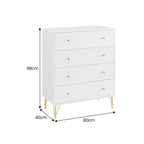 Sarantino Rocco Chest Of Drawers - White