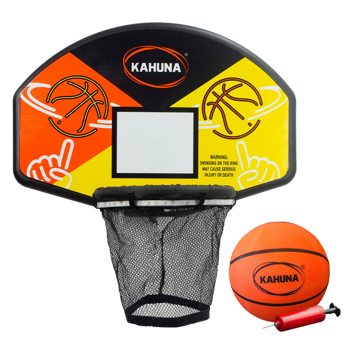 Kahuna Trampoline Led Basketball Hoop Set With Light-up Ball Main image