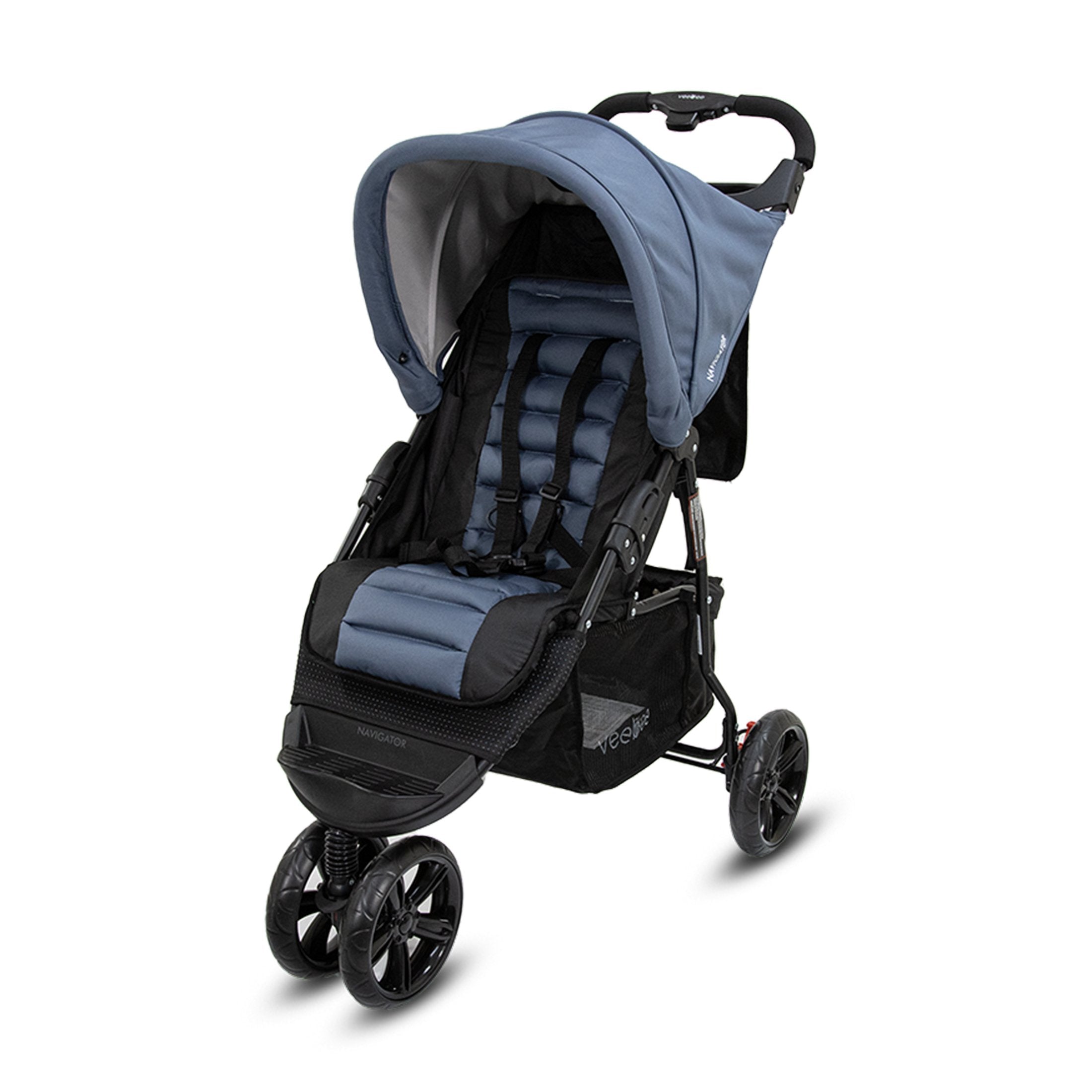 Veebee Navigator Stroller 3-wheel Pram For Newborns To Toddlers - Glacier Main image