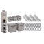 Delta Children 48 Piece Nursery Storage Set Cool Grey