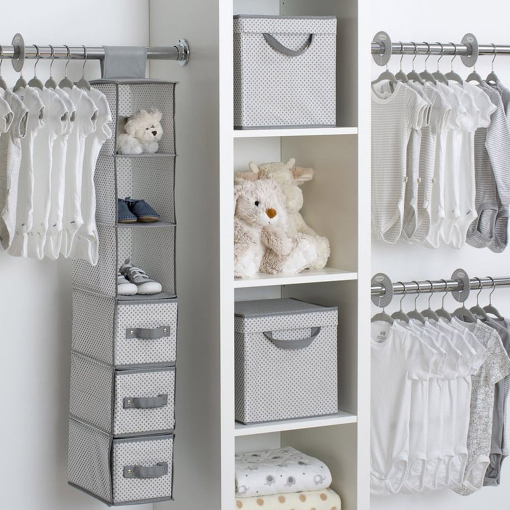 Delta Children 48 Piece Nursery Storage Set Cool Grey Secondary image