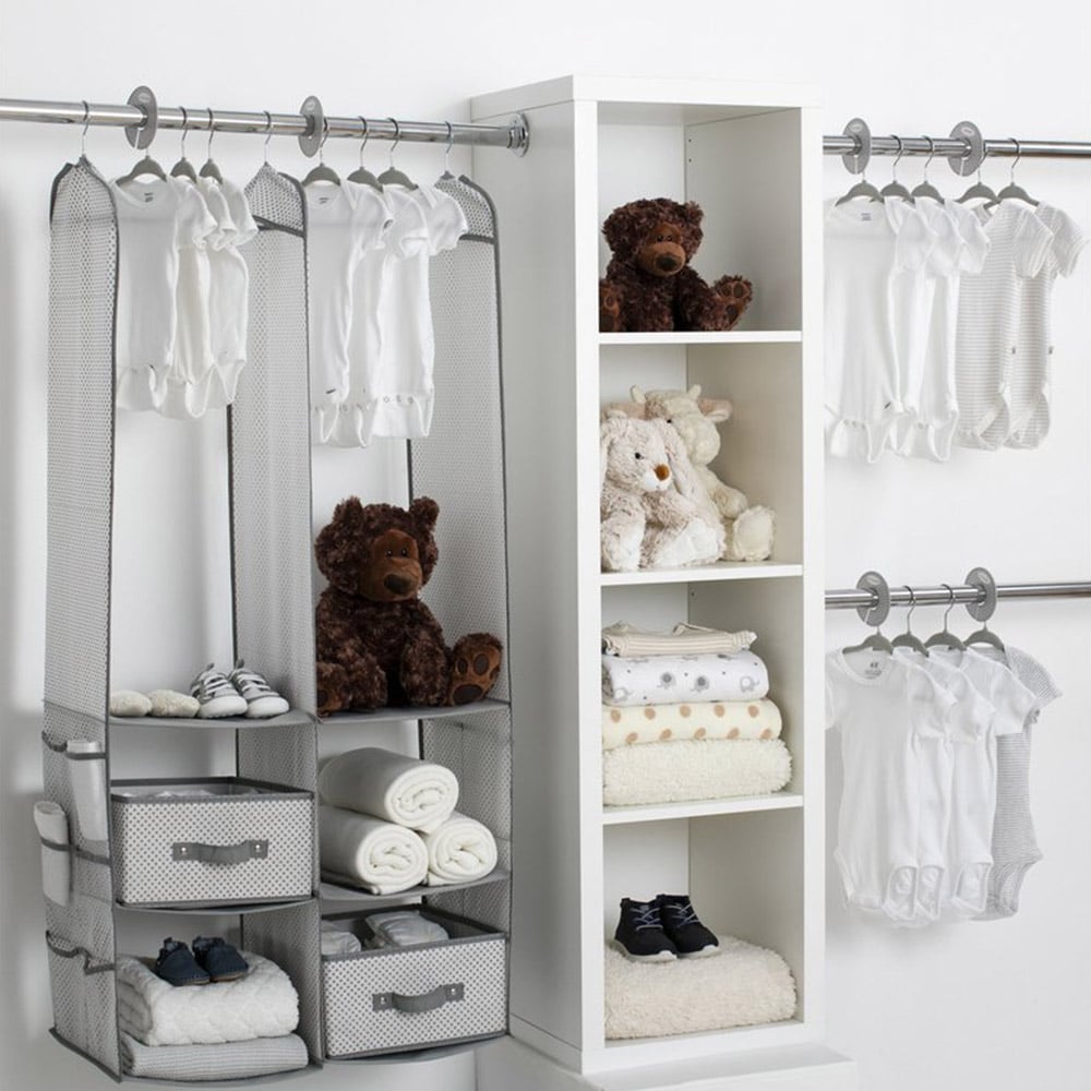 Delta Children 24 Piece Nursery Storage Set - Cool Grey Cool Grey Main image