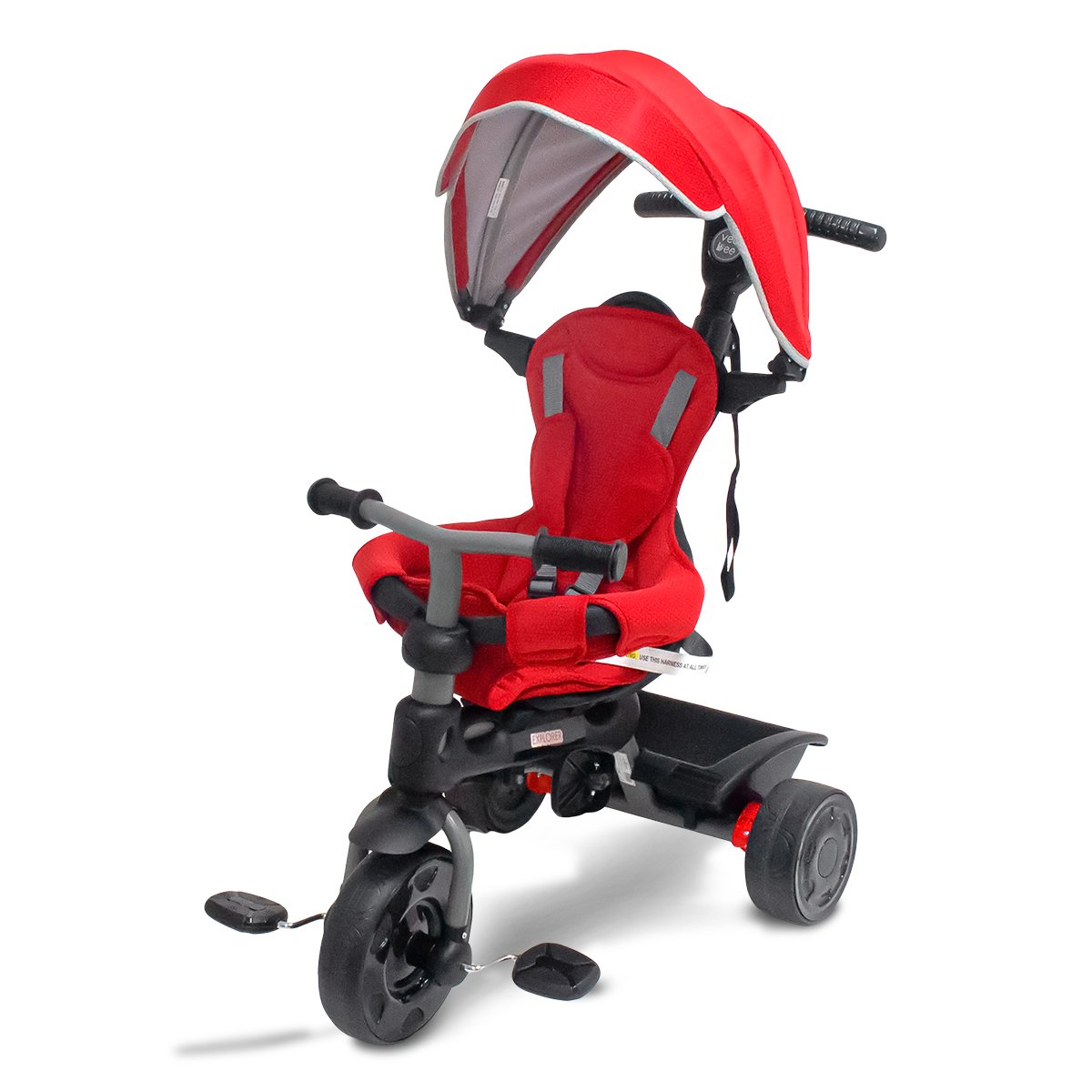 Veebee Explorer 3-stage Kids Trike With Canopy - Red Main image