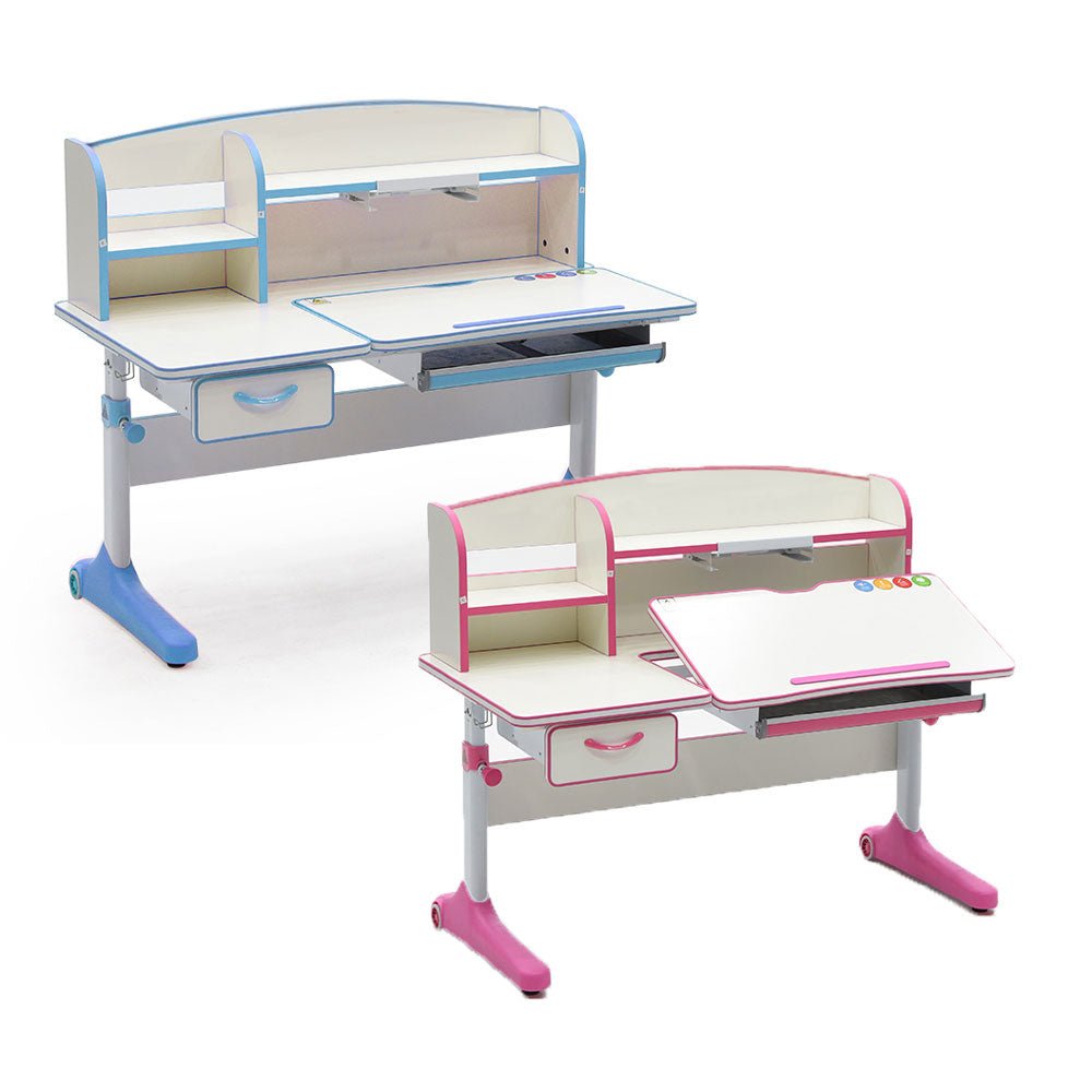 120cm Height Adjustable Children Kids Ergonomic Study Desk Blue AU Secondary image