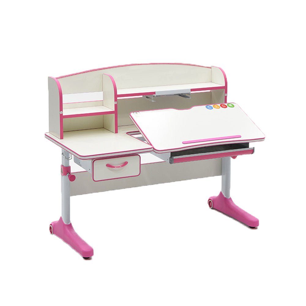120cm Height Adjustable Children Kids Ergonomic Study Desk Pink AU Main image