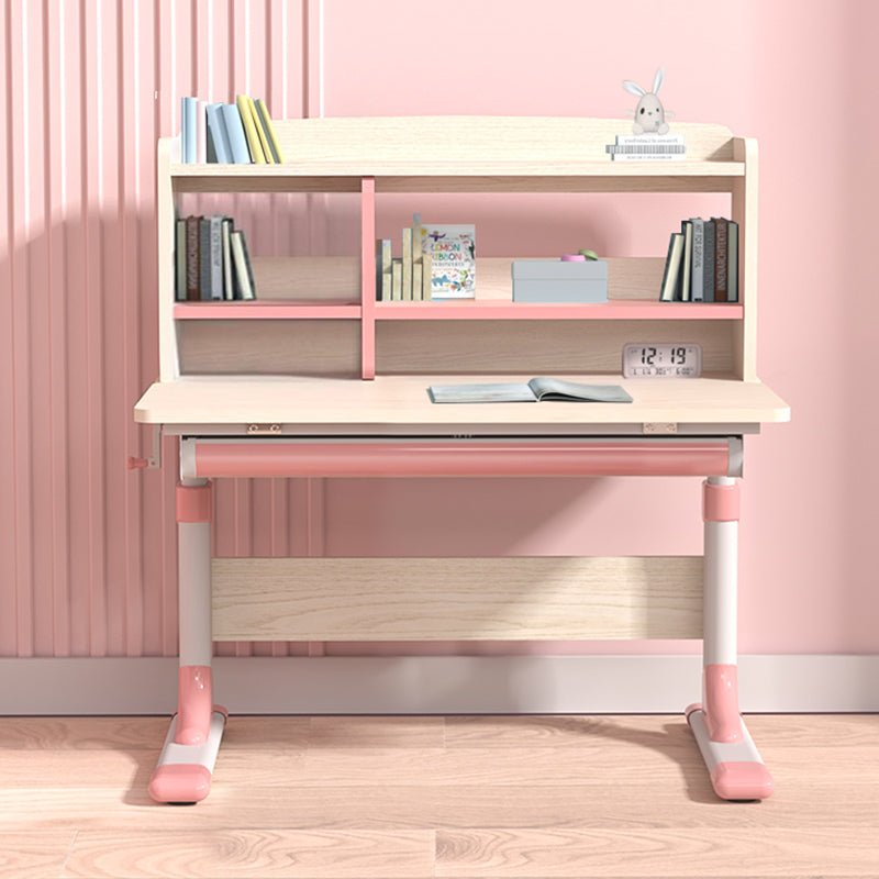 Height Adjustable Children Kids Ergonomic Study Desk 80cm Pink AU Main image