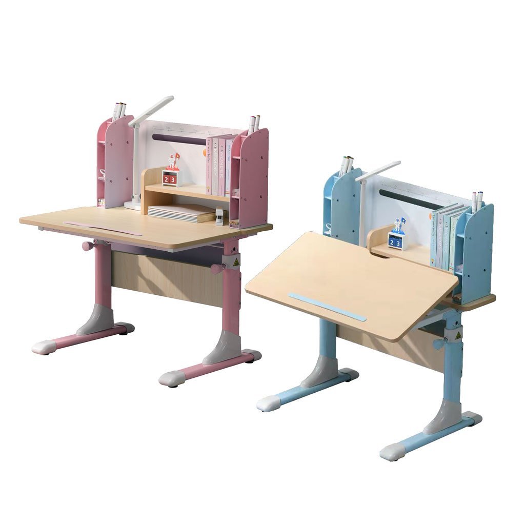 80cm Height Adjustable Children Kids Ergonomic Study Desk Only Blue Secondary image
