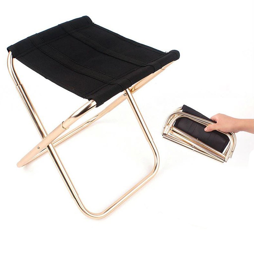Aluminum Camping Stool Portable Folding Sports Travel Camp Fishing Chair Outdoor Large Main image