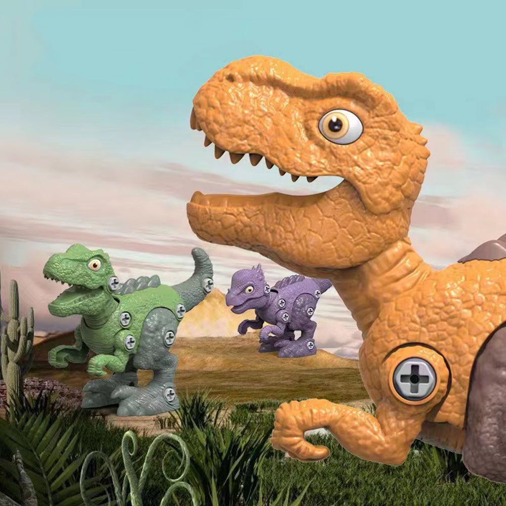 Disassemble Blocks Jurassic Dinosaurs Building Blocks Toys Battery Drill Tyrannosaurus Rex Wyvern Velociraptor Stegosaurus 5 Main image
