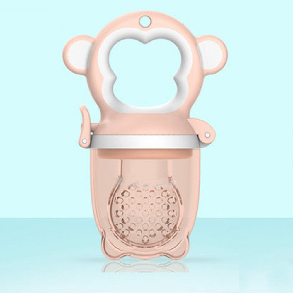 2 X Newborn Baby Food Fruit Nipple Feeder Pacifier Safety Silicone Feeding Tool Pink Large Main image
