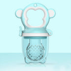 2 X Newborn Baby Food Fruit Nipple Feeder Pacifier Safety Silicone Feeding Tool Pink Large