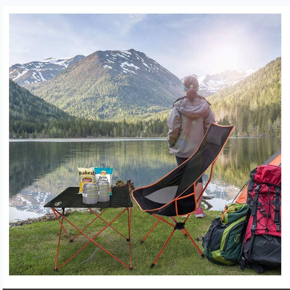 Camping Chair Folding High Back Backpacking Chair with Headrest, Lightweight Portable Compact for Outdoor Camp, Travel, Beach, Picnic, Festival Main image