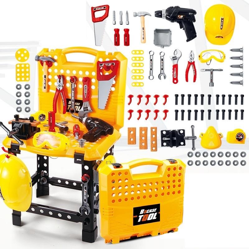 Toy Power Workbench, Kids Power Tool Bench Construction Set with Tools and Electric Drill Secondary image