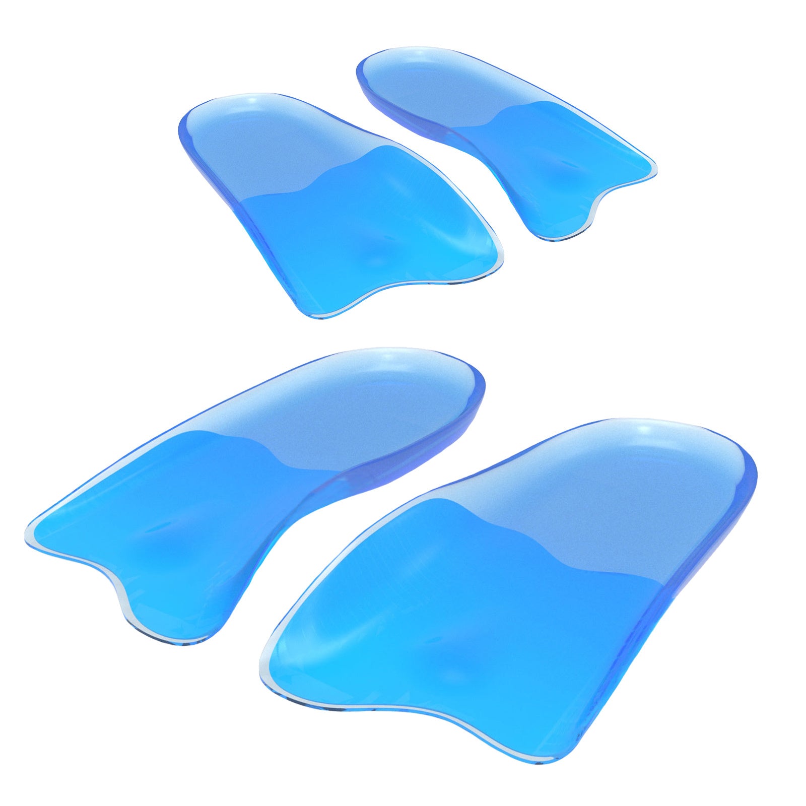 2X Pair Half Insoles Shoe Inserts L Size Gel Arch Support Foot Pad Main image