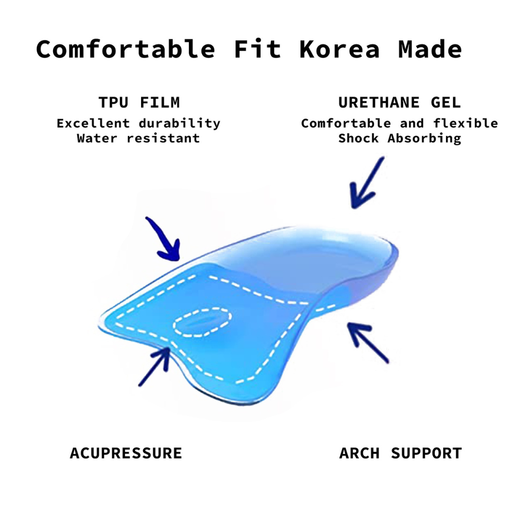 2X Pair Half Insoles Shoe Inserts M Size Gel Arch Support Foot Pad Secondary image