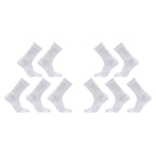 10X Rexy 3D Seamless Crew Socks Medium Slim Breathable WHITE