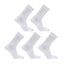 5X Rexy 3D Seamless Crew Socks Medium Slim Breathable WHITE